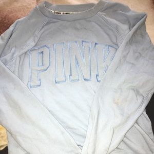 Blue pink sweater pullover